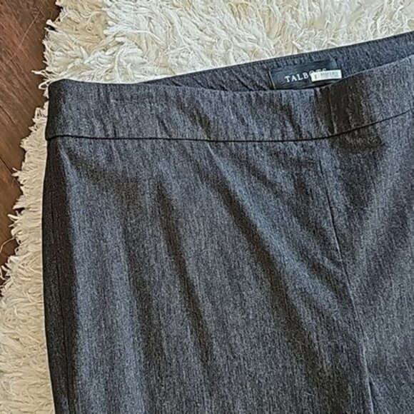 Talbots Women's Dress Pants Size 6 Dark Grey Chatham Ankle Fitted Side Zipper - Picture 3 of 15